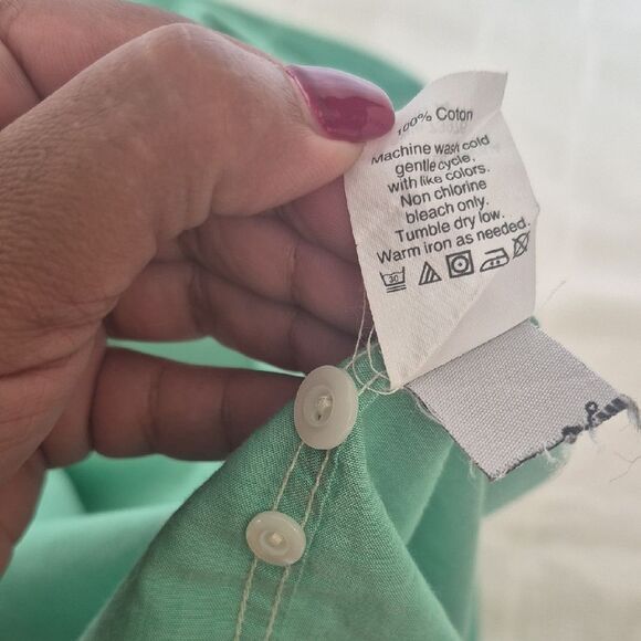 J. Crew Men's Mint Green Casual Button-Down Shirt - Picture 7 of 16